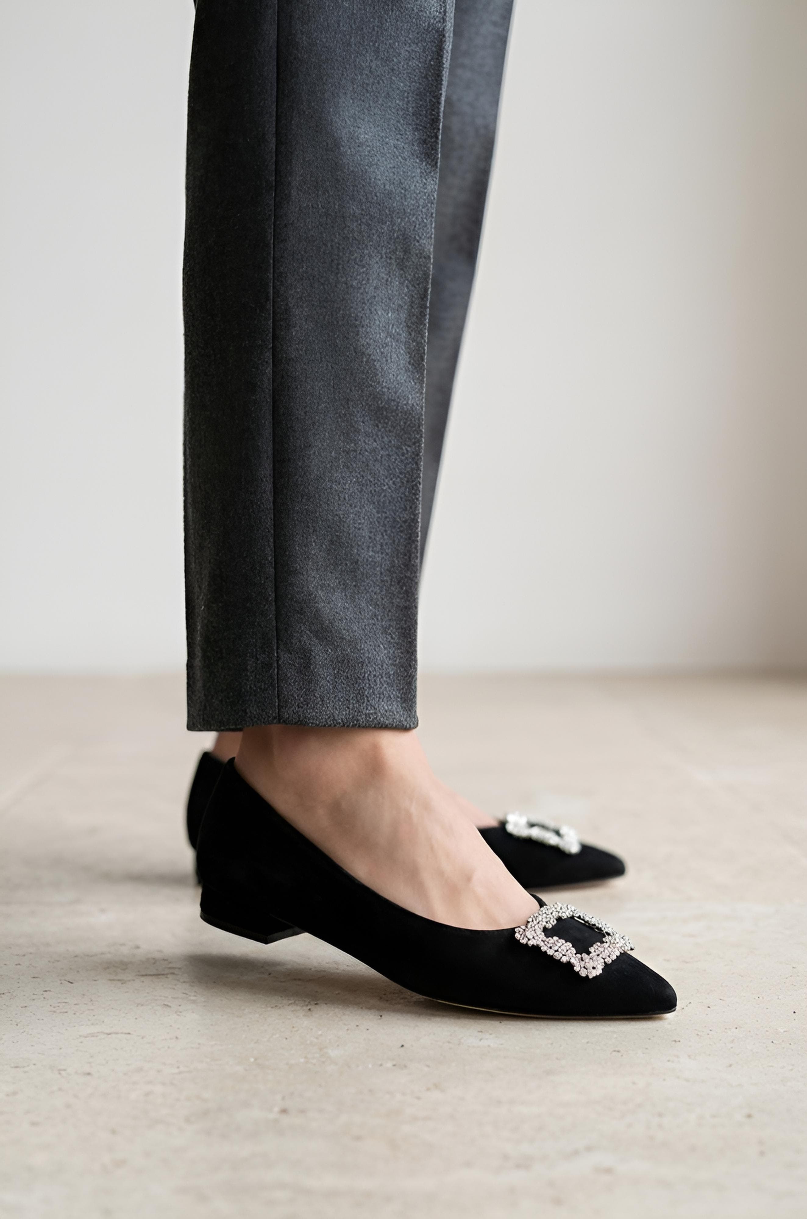 Menina Step Tiara Crystal Flat, Alternate, color, Black Crystal