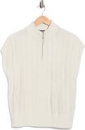 Splendid Cable Knit Half Zip Pullover