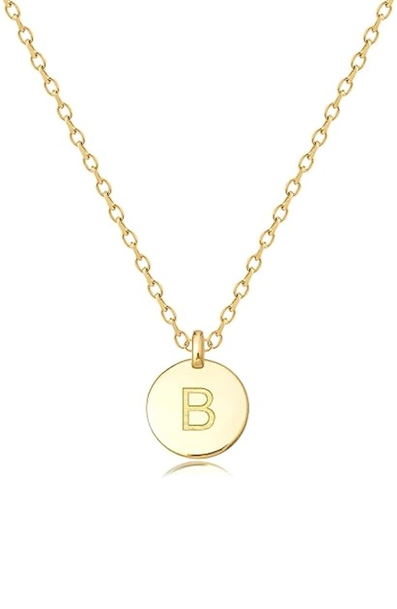 House of Frosted Initial Pendant Necklace