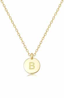 House of Frosted Initial Pendant Necklace