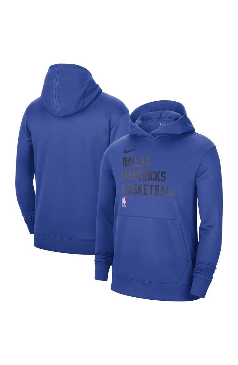 Nike Unisex Nike Royal Dallas Mavericks 2023/24 Performance Spotlight On-Court Practice Pullover Hoodie, Main, color, Royal