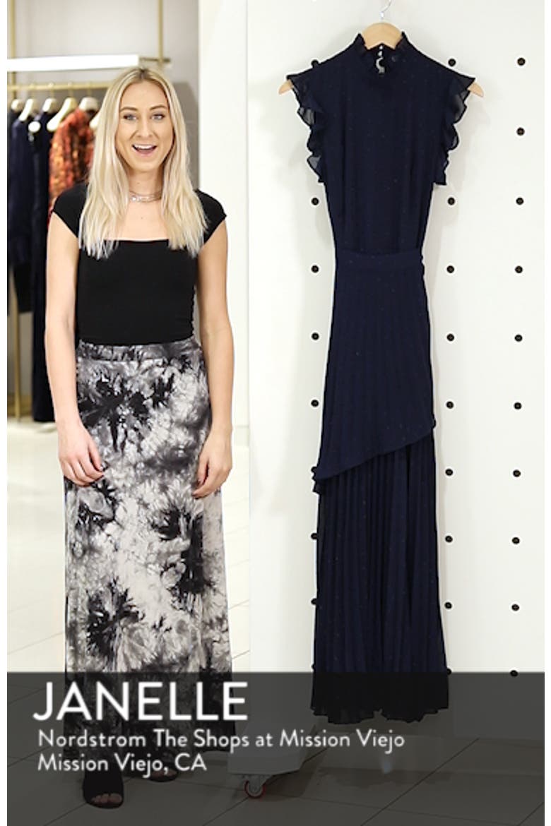 Wrap Waist Pleated Maxi Dress video