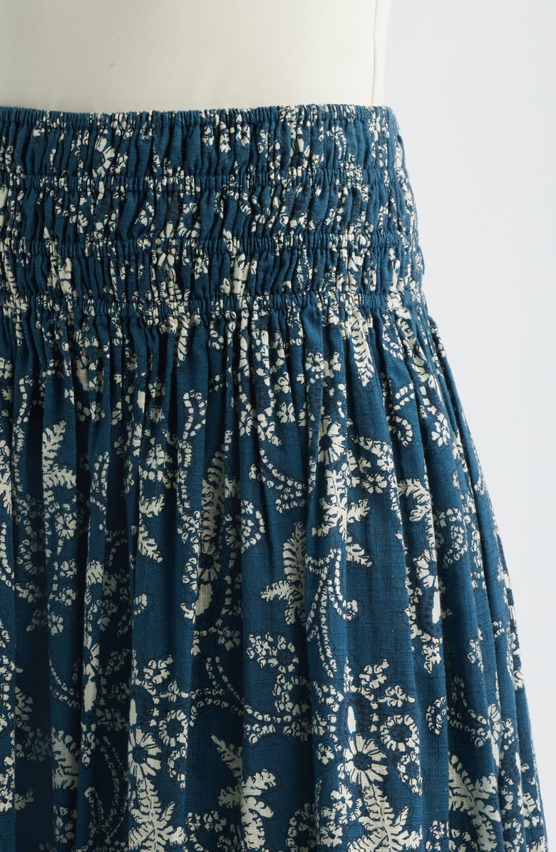 THE GREAT. The Viola Print Cotton Skirt, Alternate, color, 
