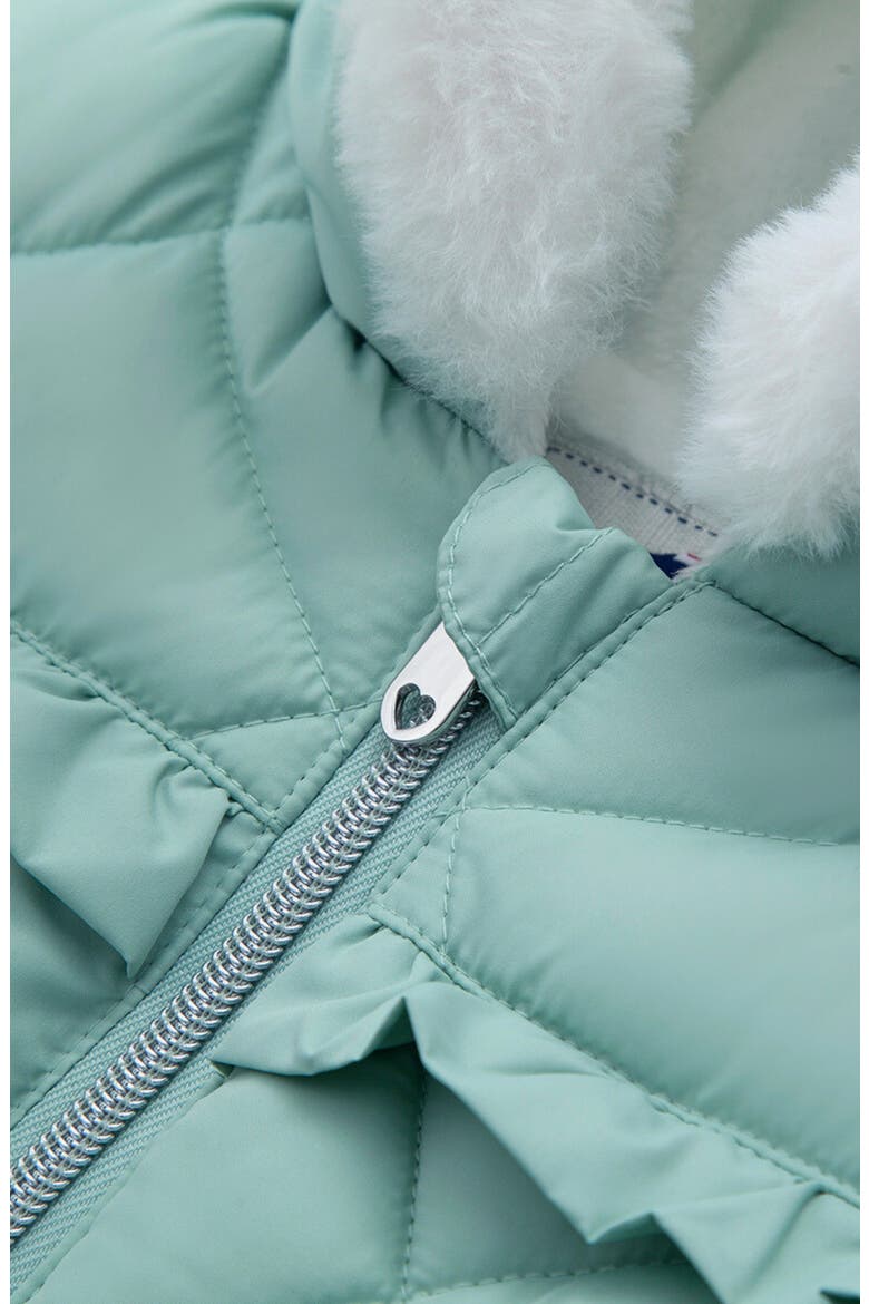 Soft Lining Hooded Puffer Jacket, Alternate, color, Teal mint