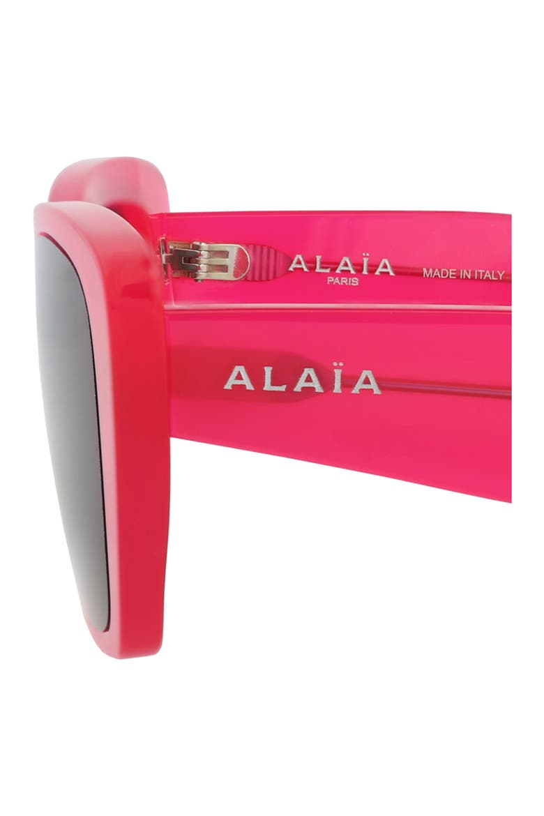 57mm Square Sunglasses, Alternate, color, FUCHSIA FUCHSIA GREY