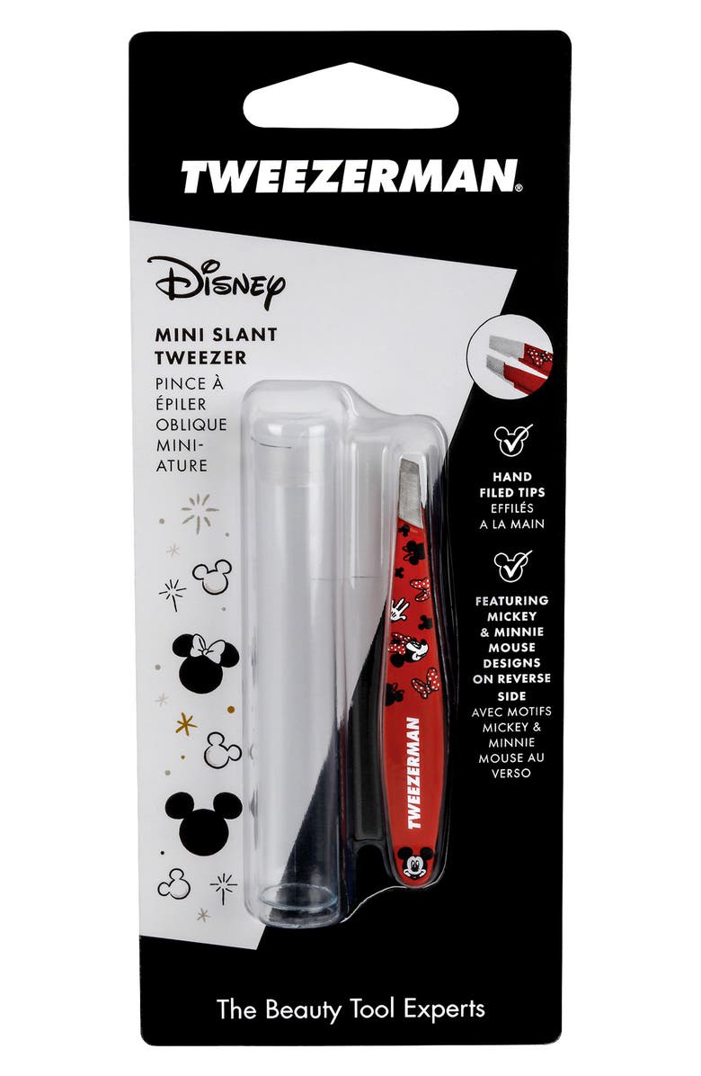 TWEEZERMAN Disney Mickey Mouse and Minnie Mouse We Got Ears Mini Slant Tweezer, Alternate, color, We Got Ears