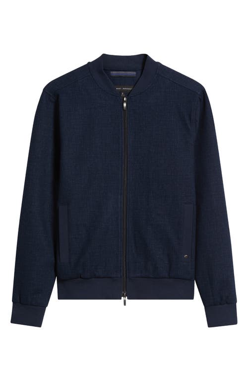 Robert Barakett Henrik Lightweight Baseball Jacket In Blue