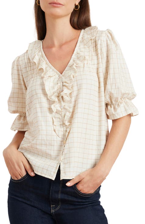 Chloe Cotton Ruffle Shirt