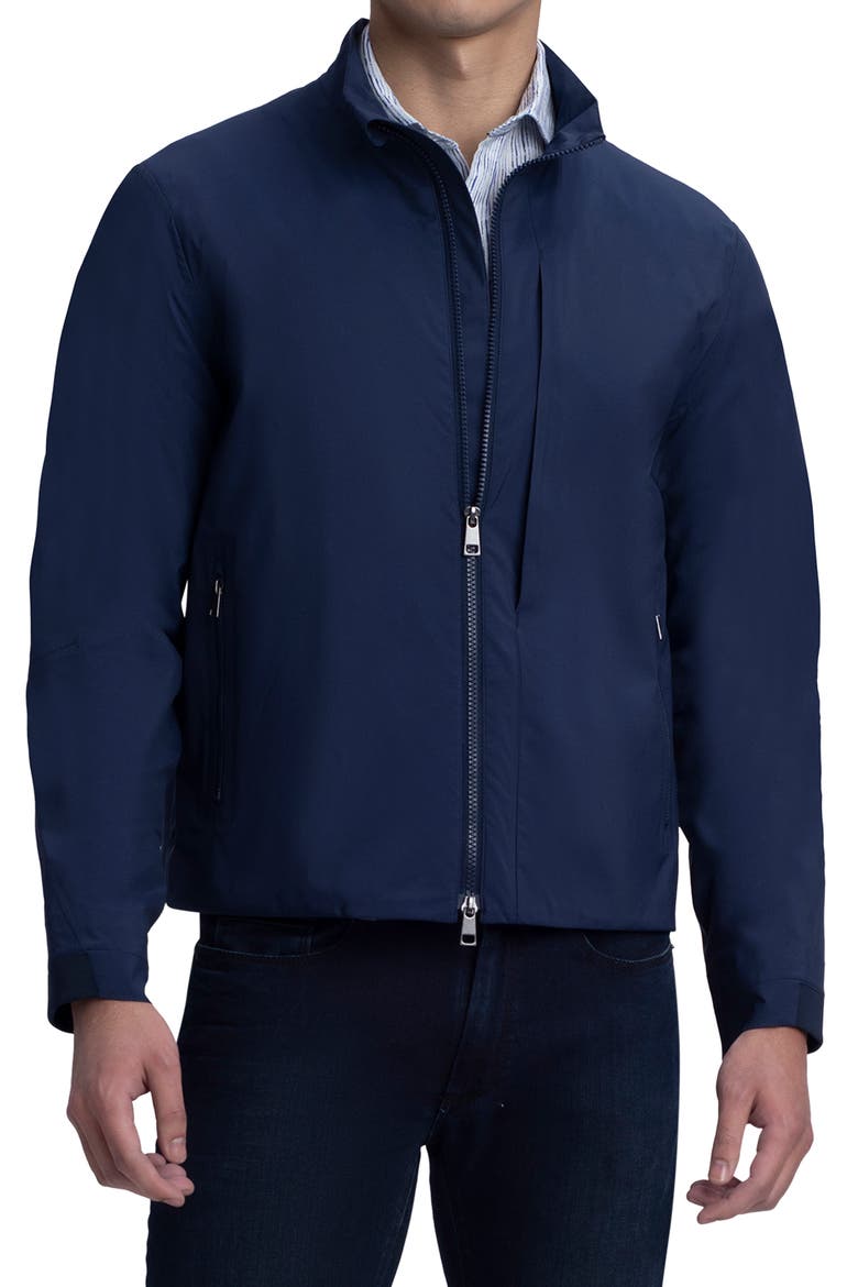 Water Resistant Bomber Jacket, Main, color, NAVY