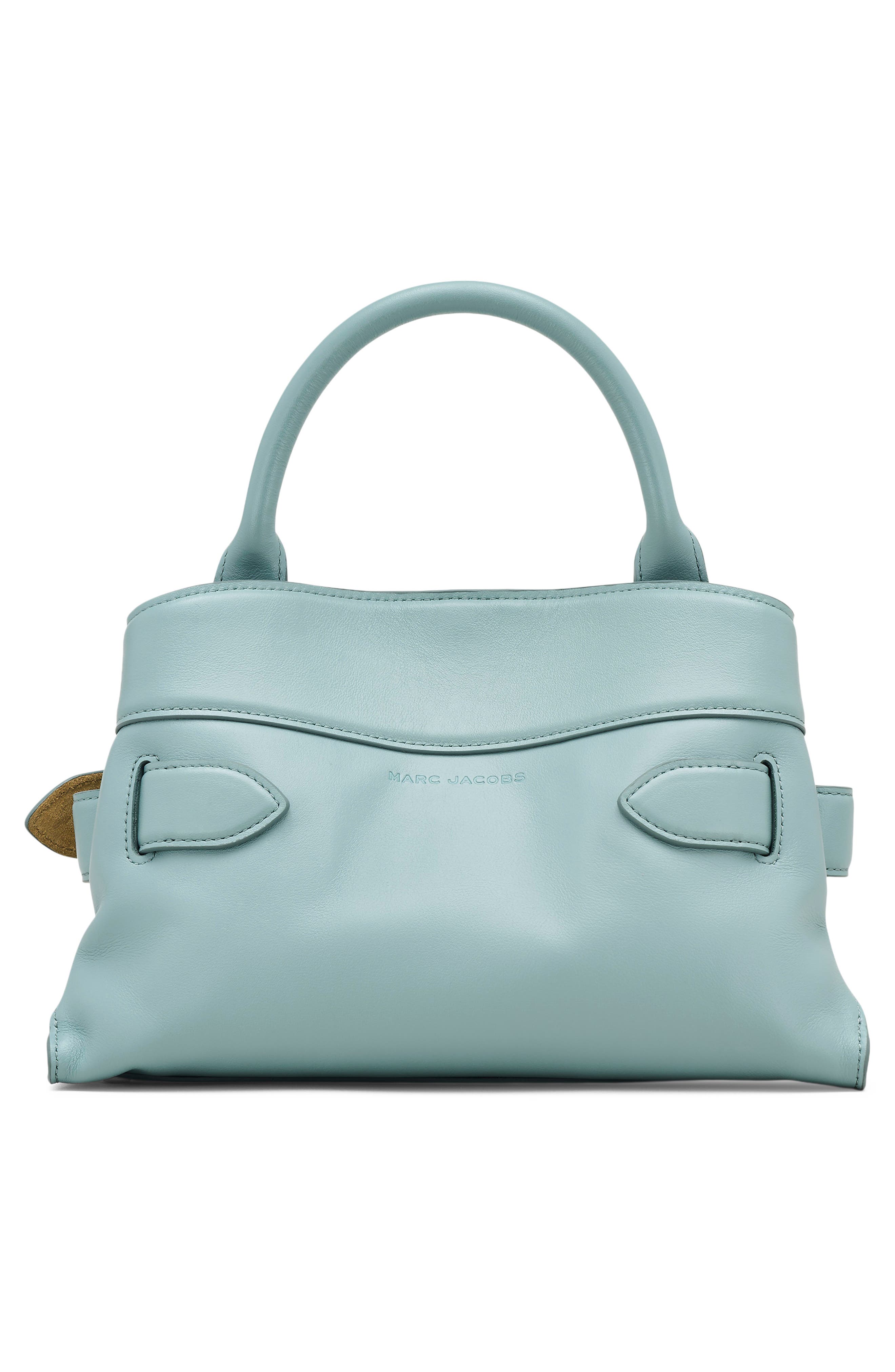 Dakota Small Leather Satchel, Alternate, color, SKY BLUE