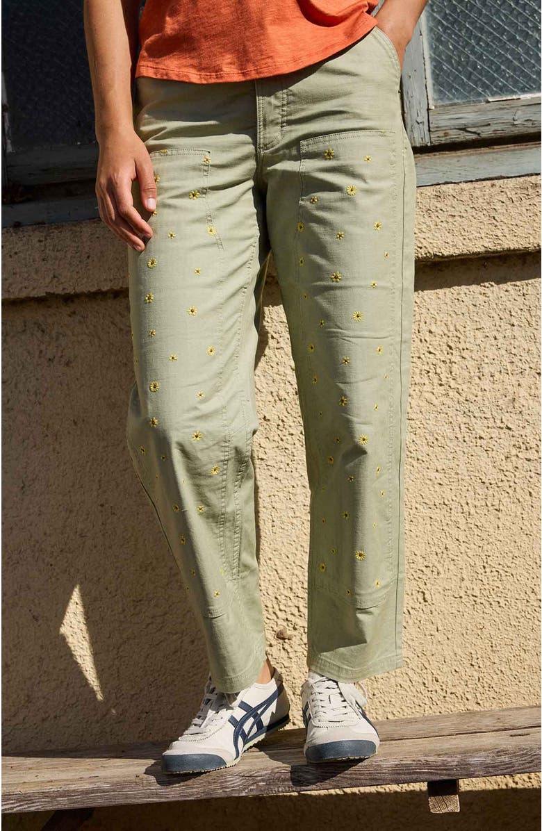 Toad & Co Women's Juniper Utility Pant, Alternate, color, Yucca Embroidery