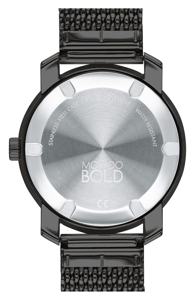 Movado Bold Sport Mesh Strap Watch, 44.5mm, Alternate, color,