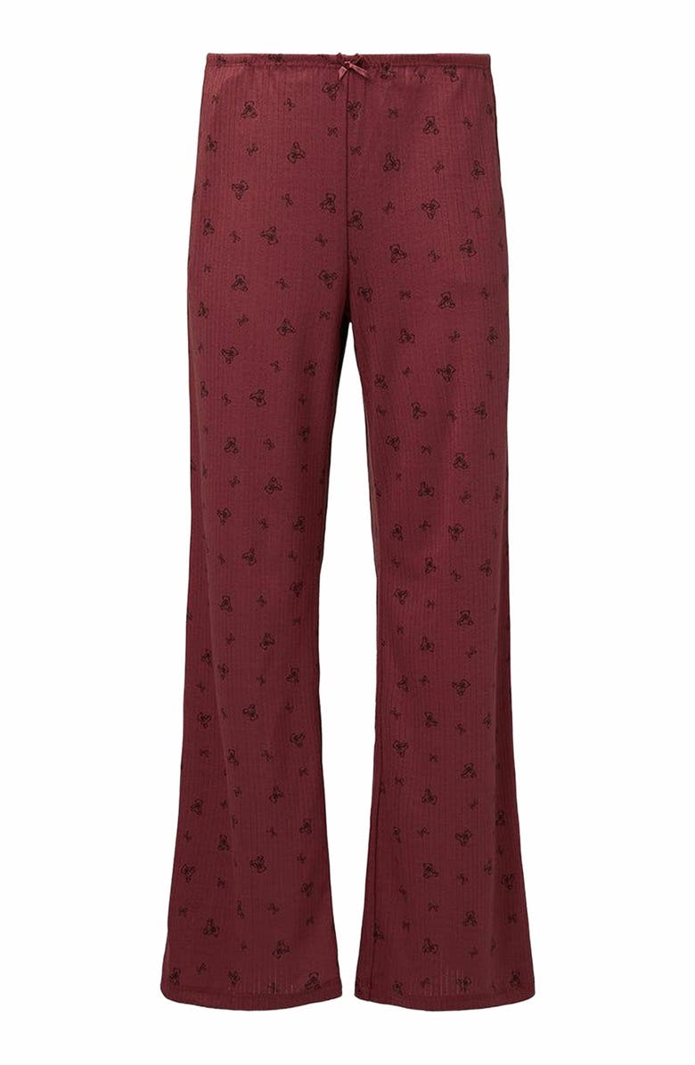 WeWoreWhat Pull-on Pants, Main, color, Rouge/Dk Navy