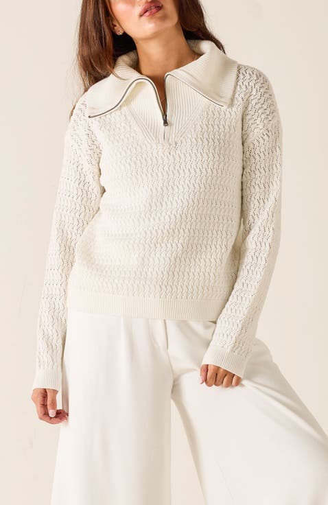 Simone Quarter Zip Sweater