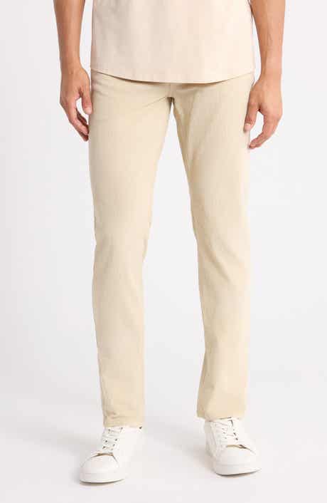Stretch Corduroy Slim Straight Pants