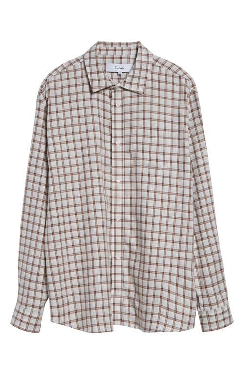 Palmes Plaid Cotton & Wool Button-up Shirt In Multi