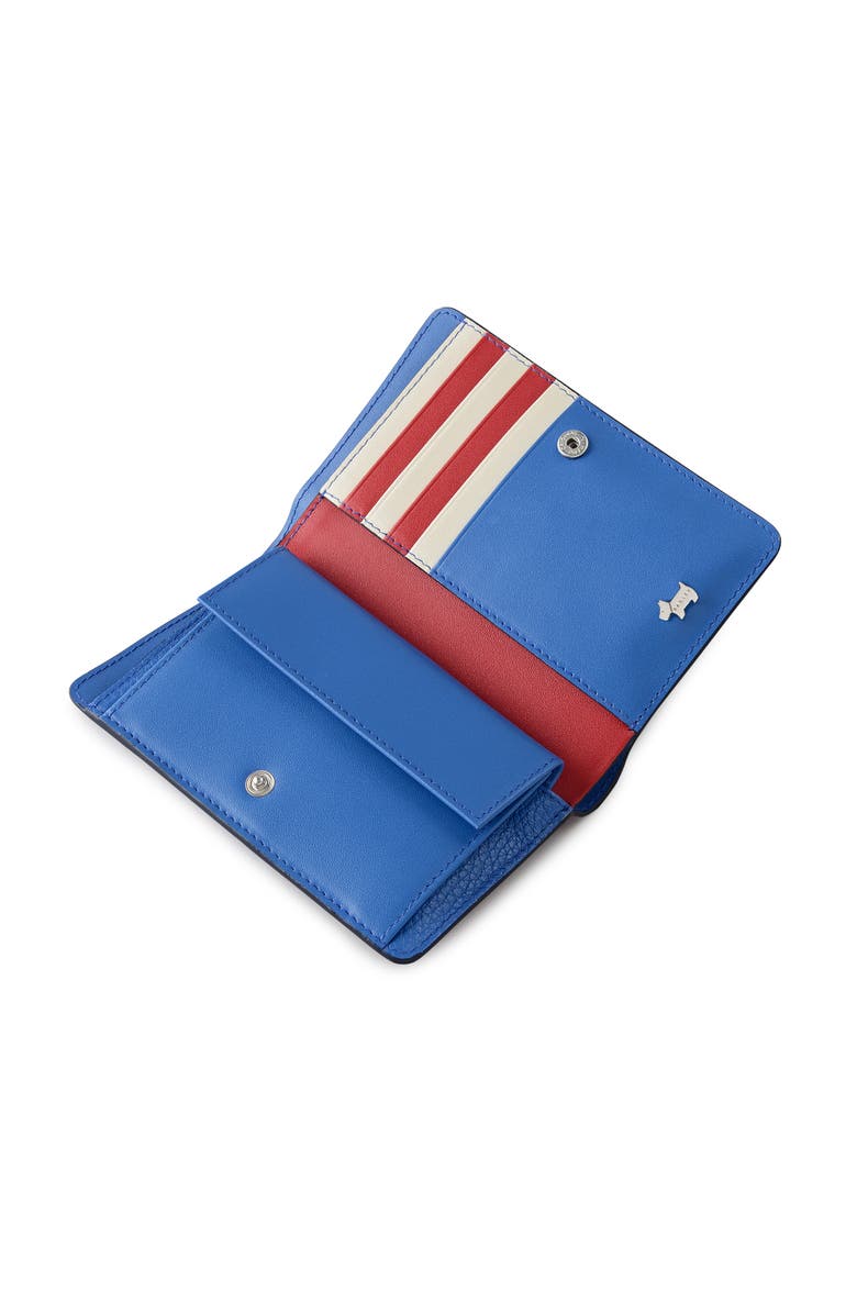 Radley Fireworks And Stripes Medium Flapover Wallet, Alternate, color, Cobalt