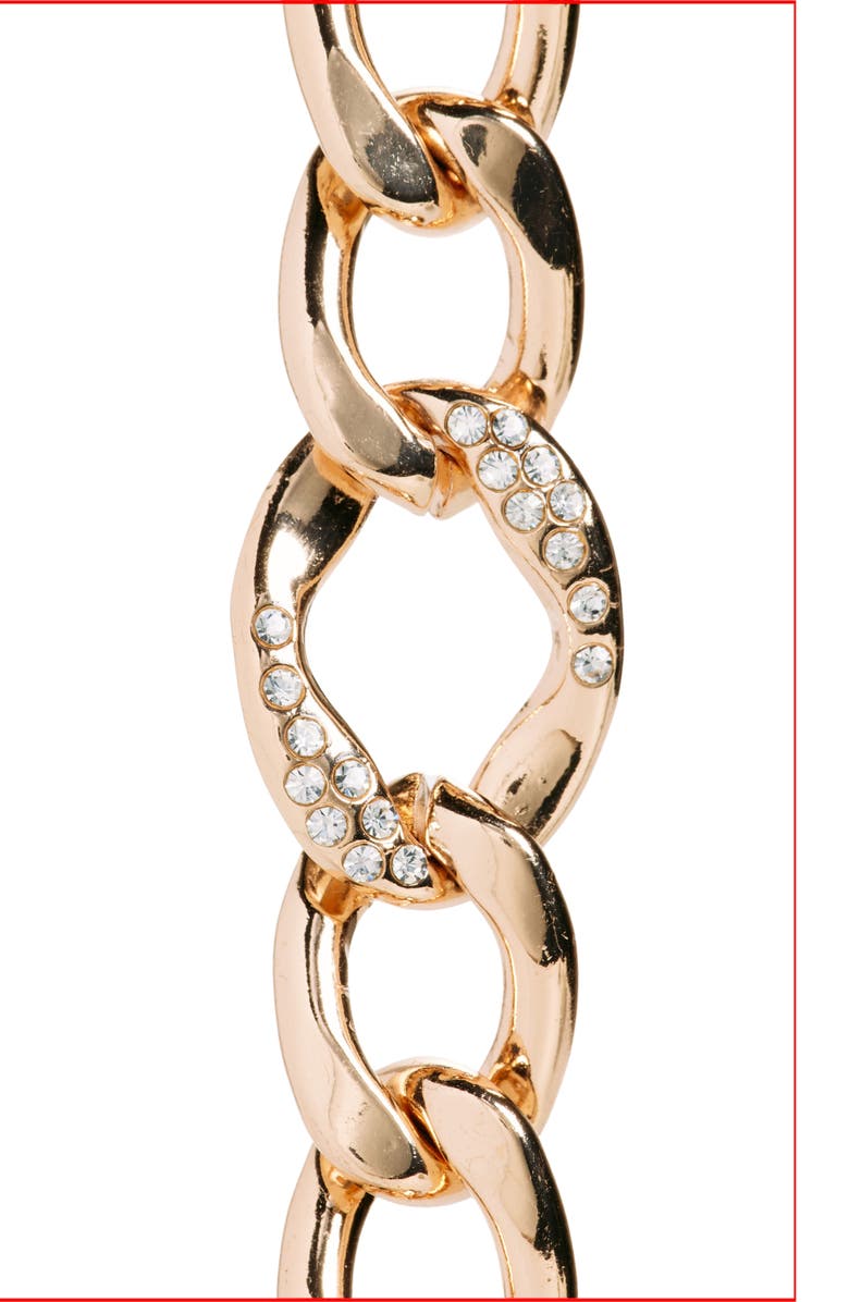 Vince Camuto Bold Curb Link Chain Belt, Alternate, color, Gold