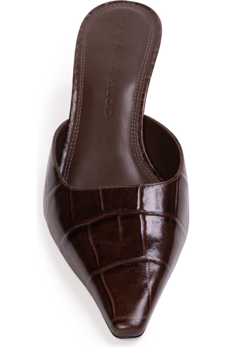 BLACK SUEDE STUDIO Riley 50 Mule, Alternate, color, Brown Croc Leather