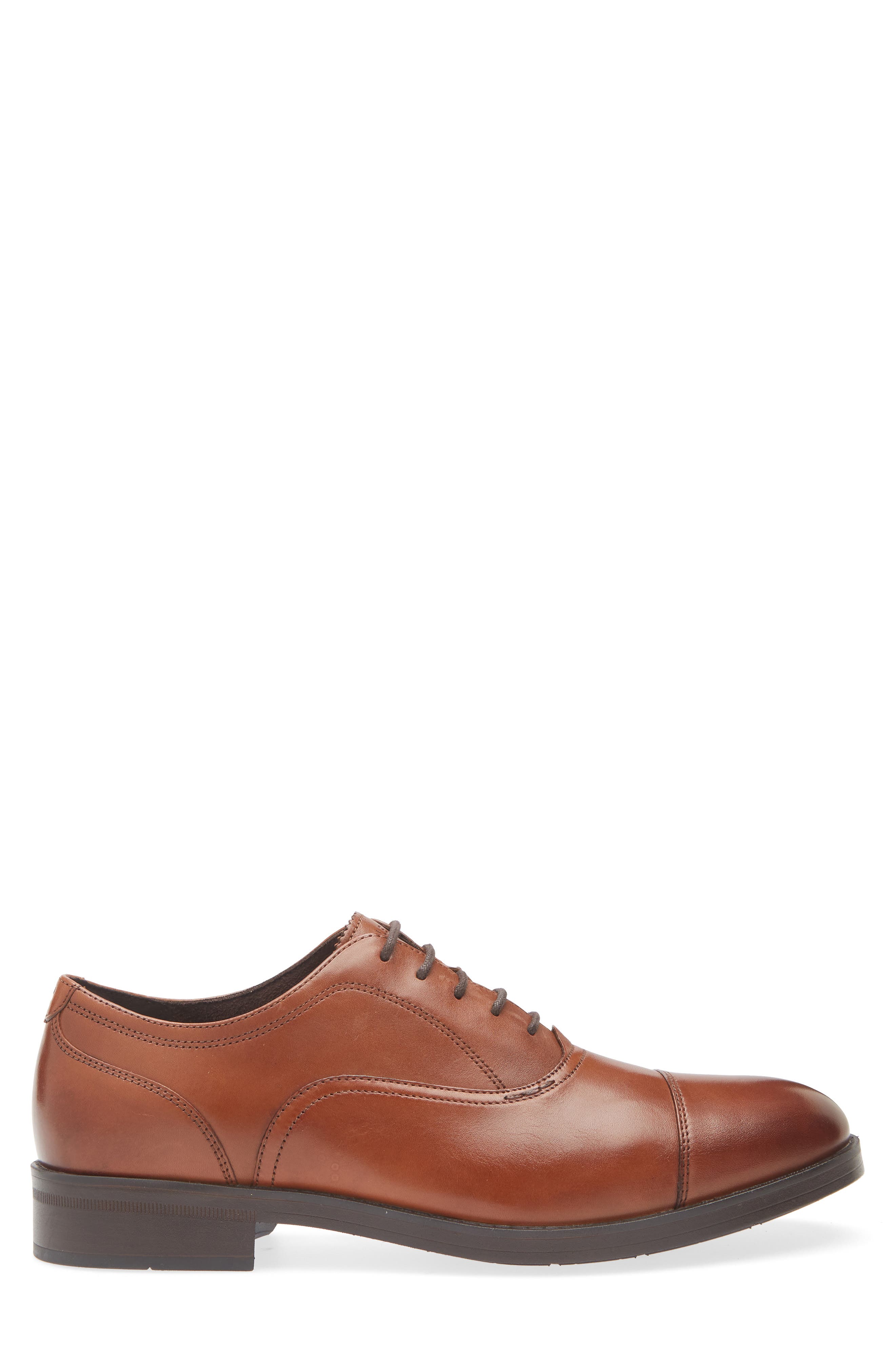 Cole Haan Newmark Grand Cap Toe Oxford, Alternate, color, British Tan Dk Brn