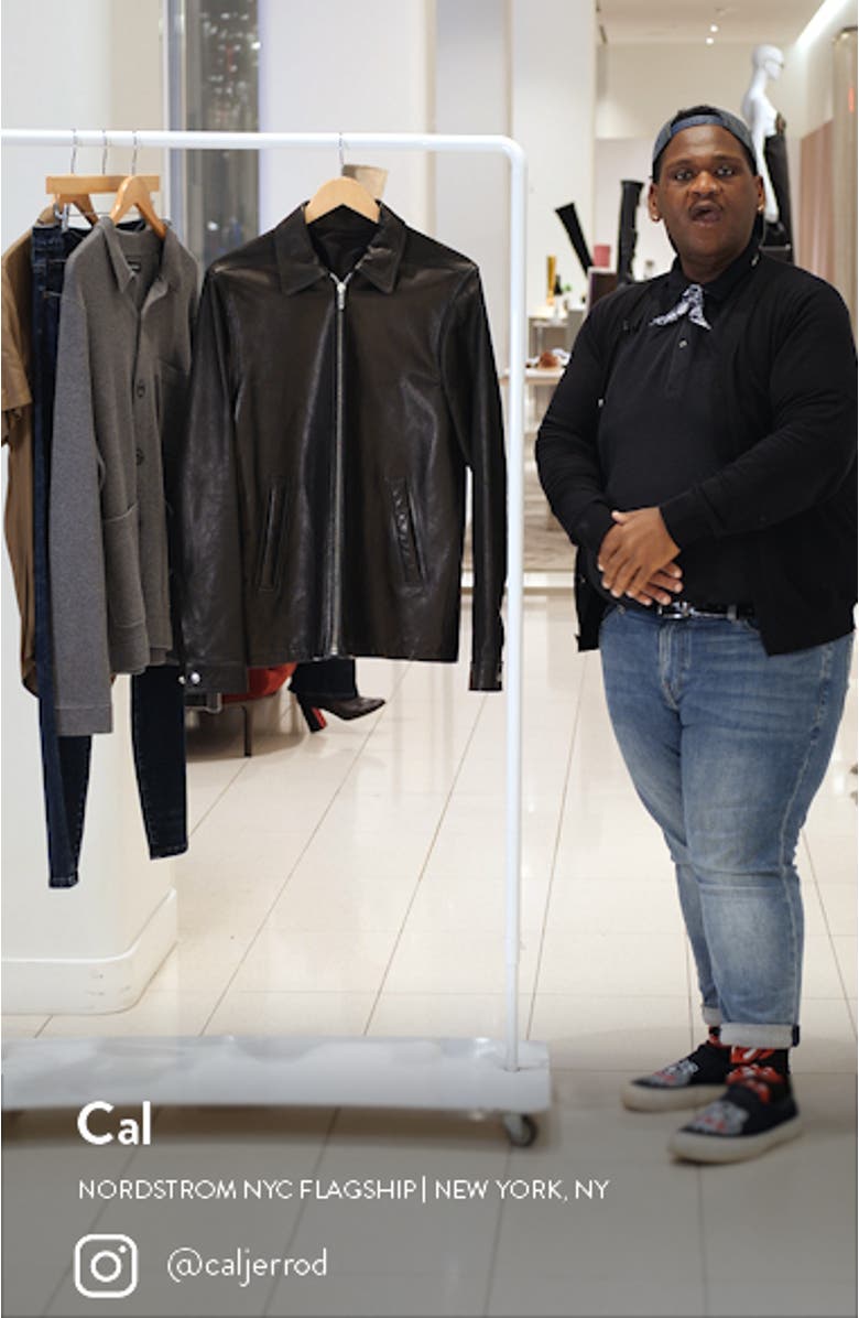 Brad Lambskin Leather Jacket, sales video thumbnail