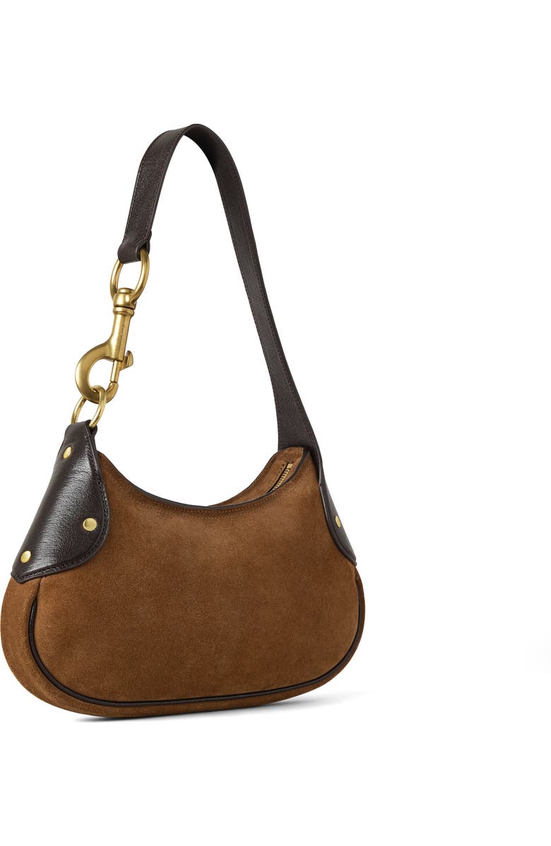 Mulberry Small Hackney Suede Shoulder Bag, Alternate, color,