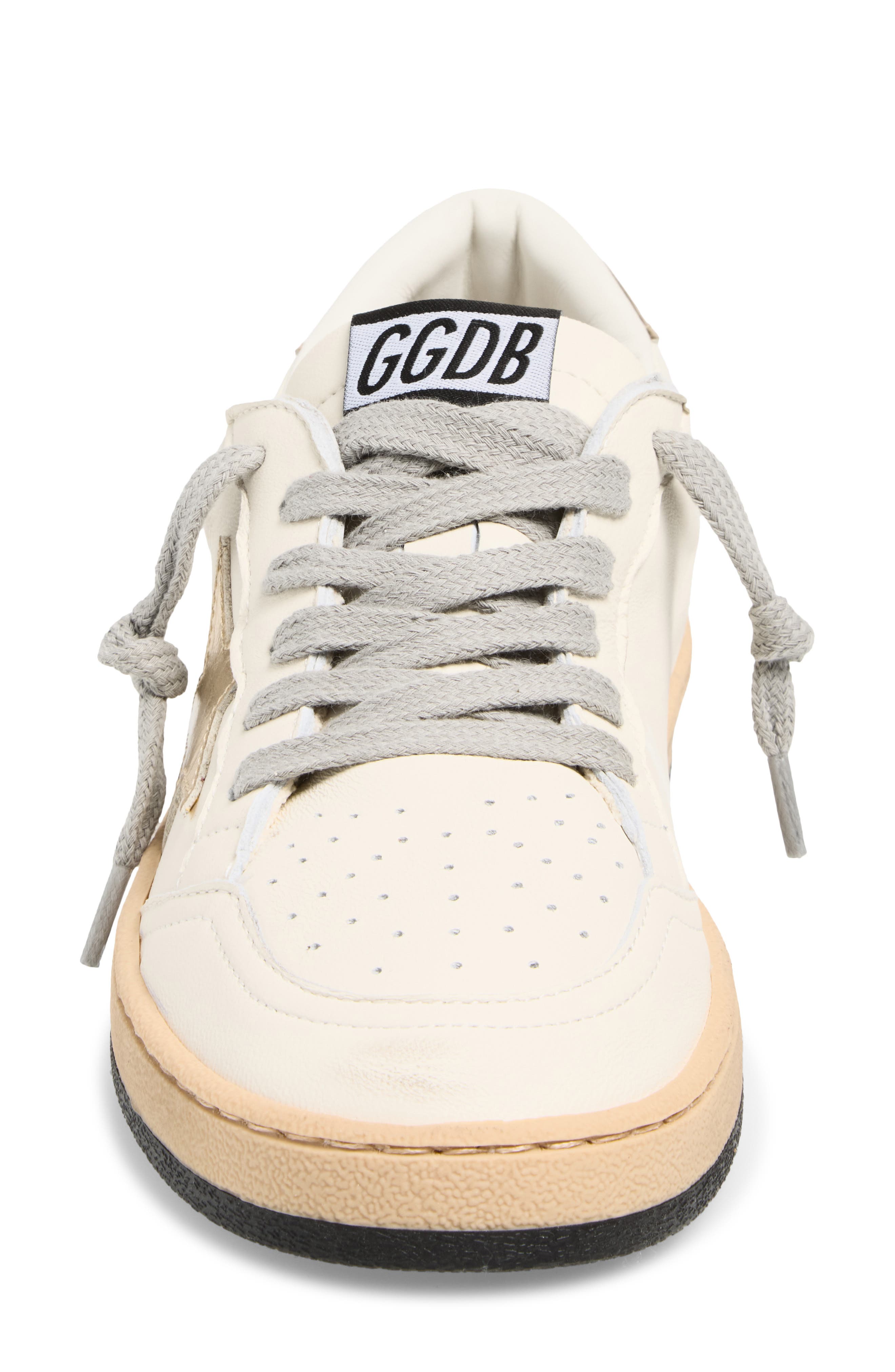 Golden Goose Kids' Ball Star Low Top Sneaker, Alternate, color, White/ Gold