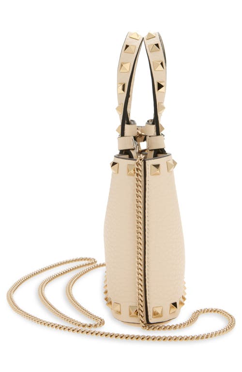 Valentino Garavani Mini Rockstud Leather Top Handle Bag