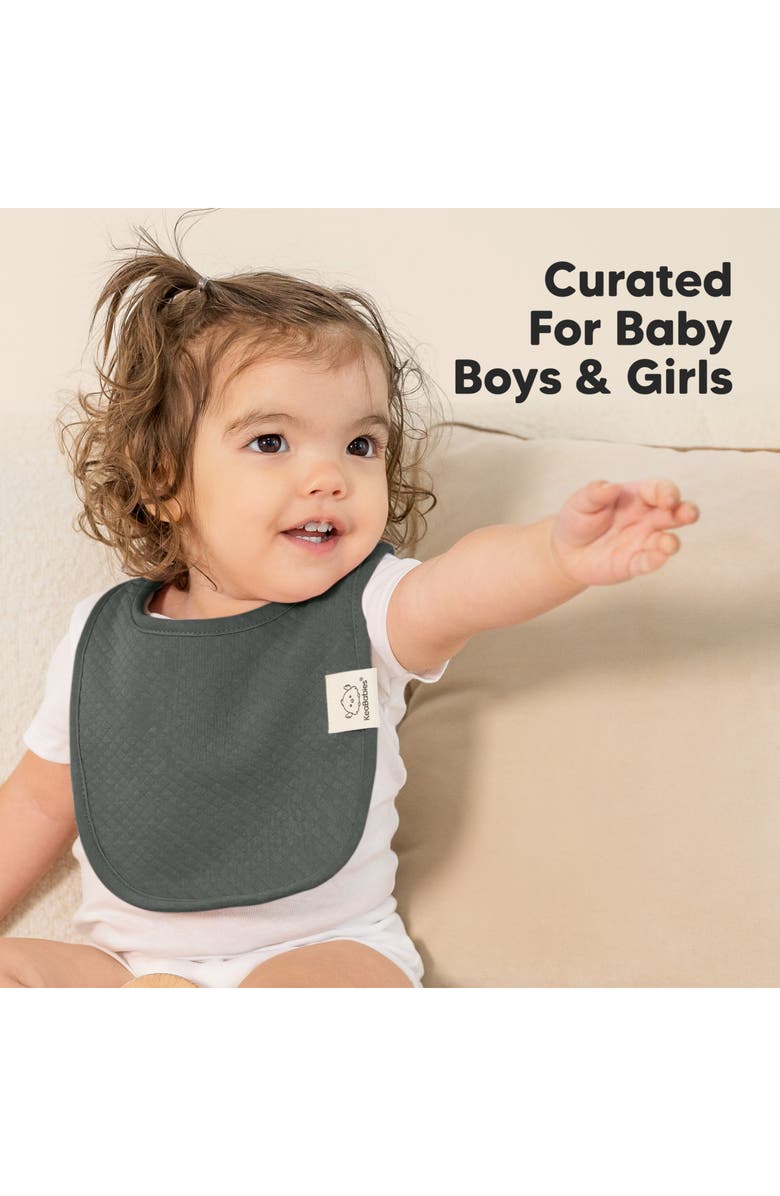 KeaBabies 8-Pack Quin Drool Bibs, Alternate, color, Driftwood