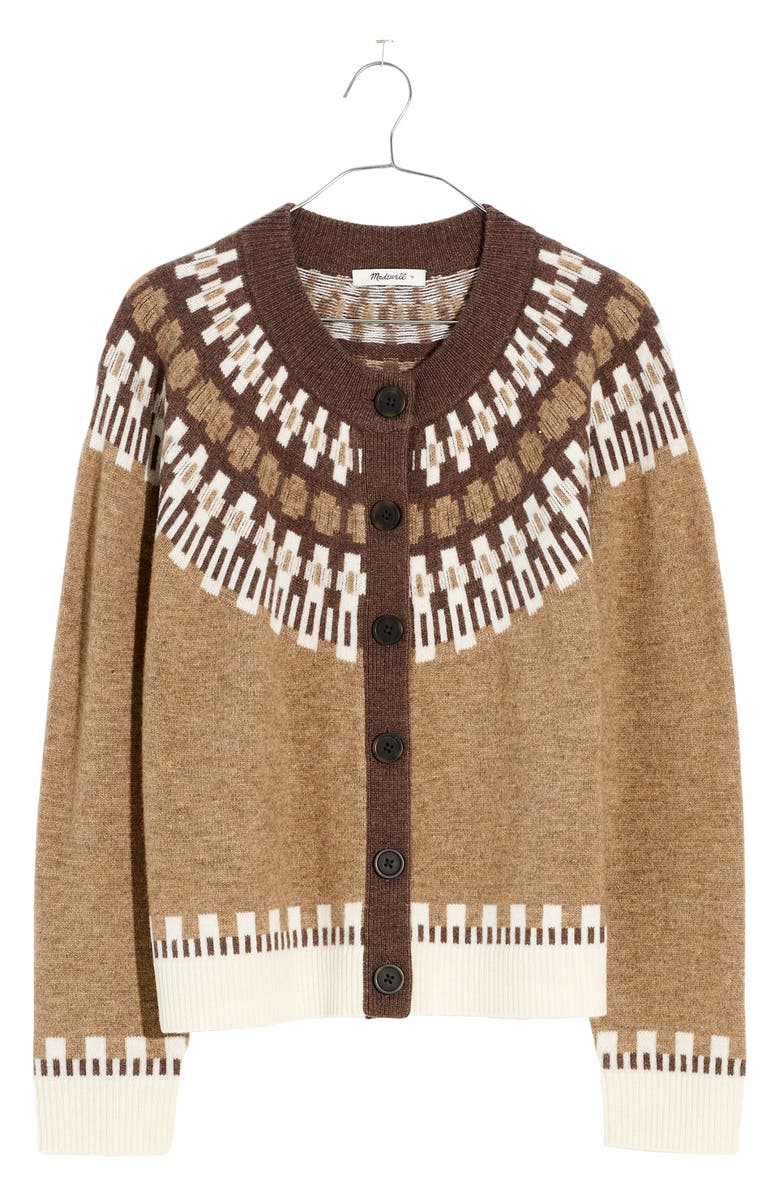 Madewell Fair Isle Frankfort Cardigan, Alternate, color, 