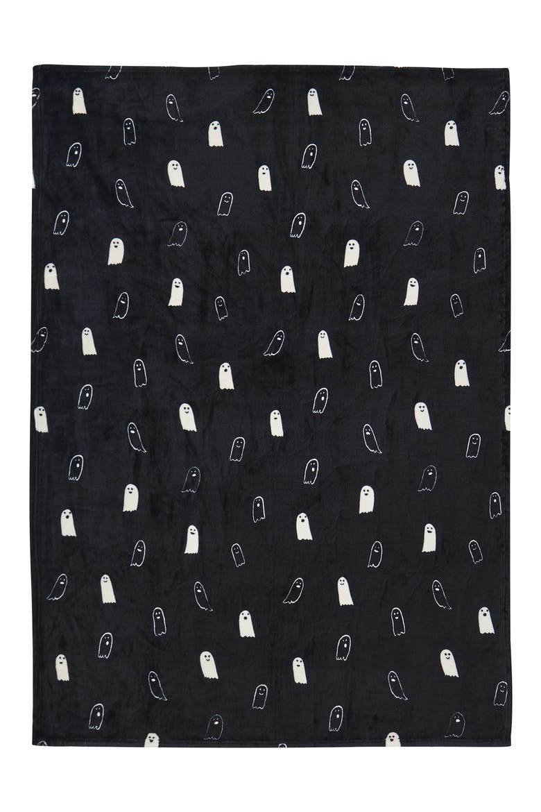 Boo Plush Throw Blanket, Alternate, color, NO COLOR
