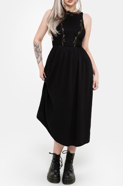 Rootweave Embroidered Midi Dress