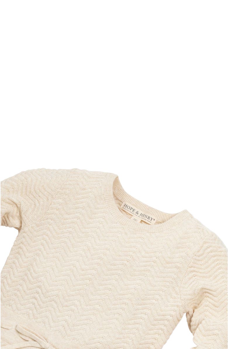 Hope & Henry Baby Girls' Organic Balloon Sleeve Sweater Dress, Infant, Alternate, color, 