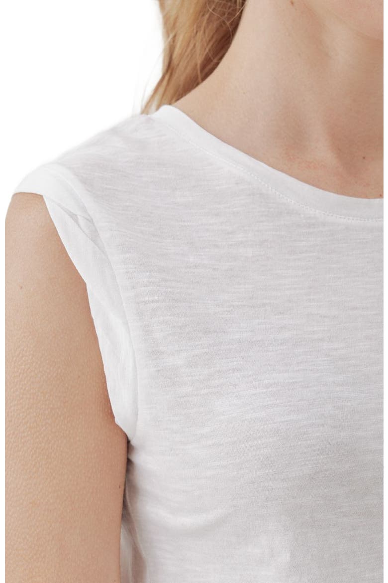 Organic Featherweight Slub Muscle Tee, Alternate, color, White