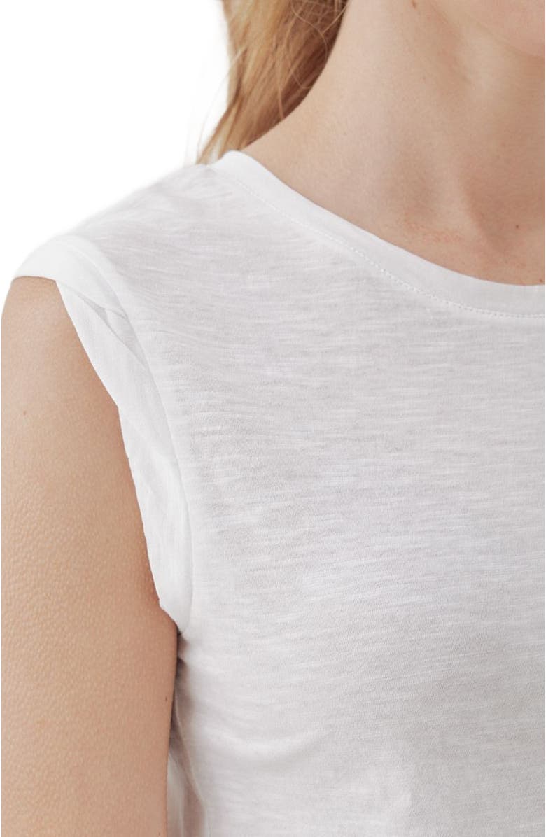 Pact Organic Featherweight Slub Muscle Tee, Alternate, color, White