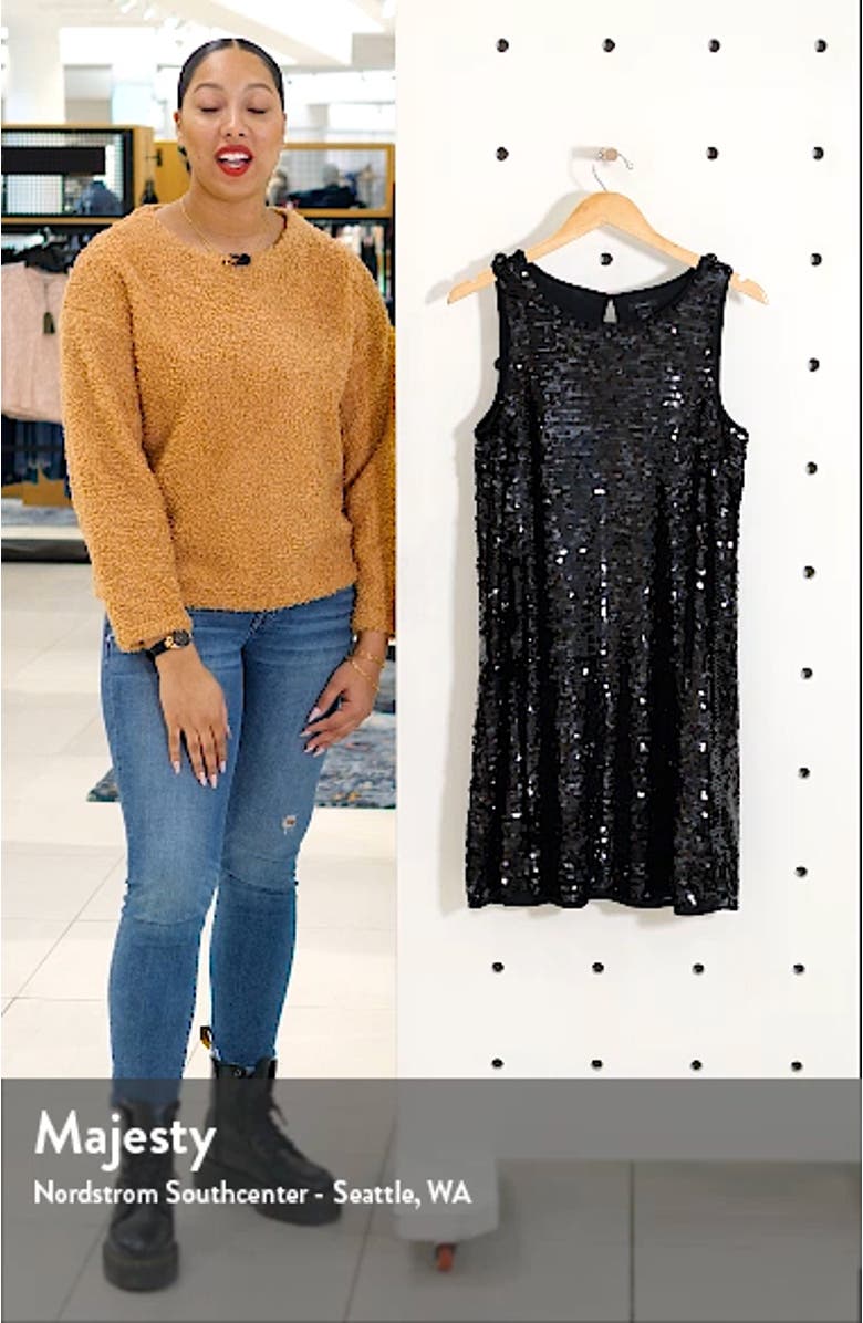 Sleeveless Sequin A-Line Dress, sales video thumbnail