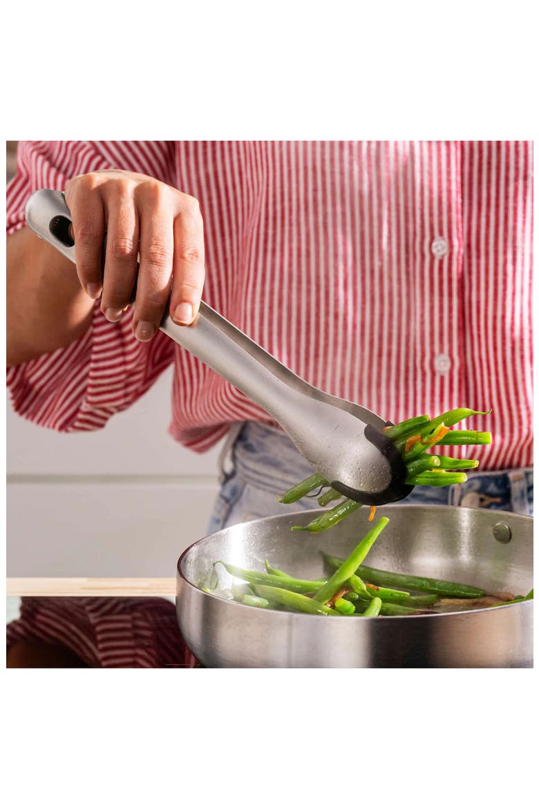 Serving Tongs, Alternate, color, SILVER