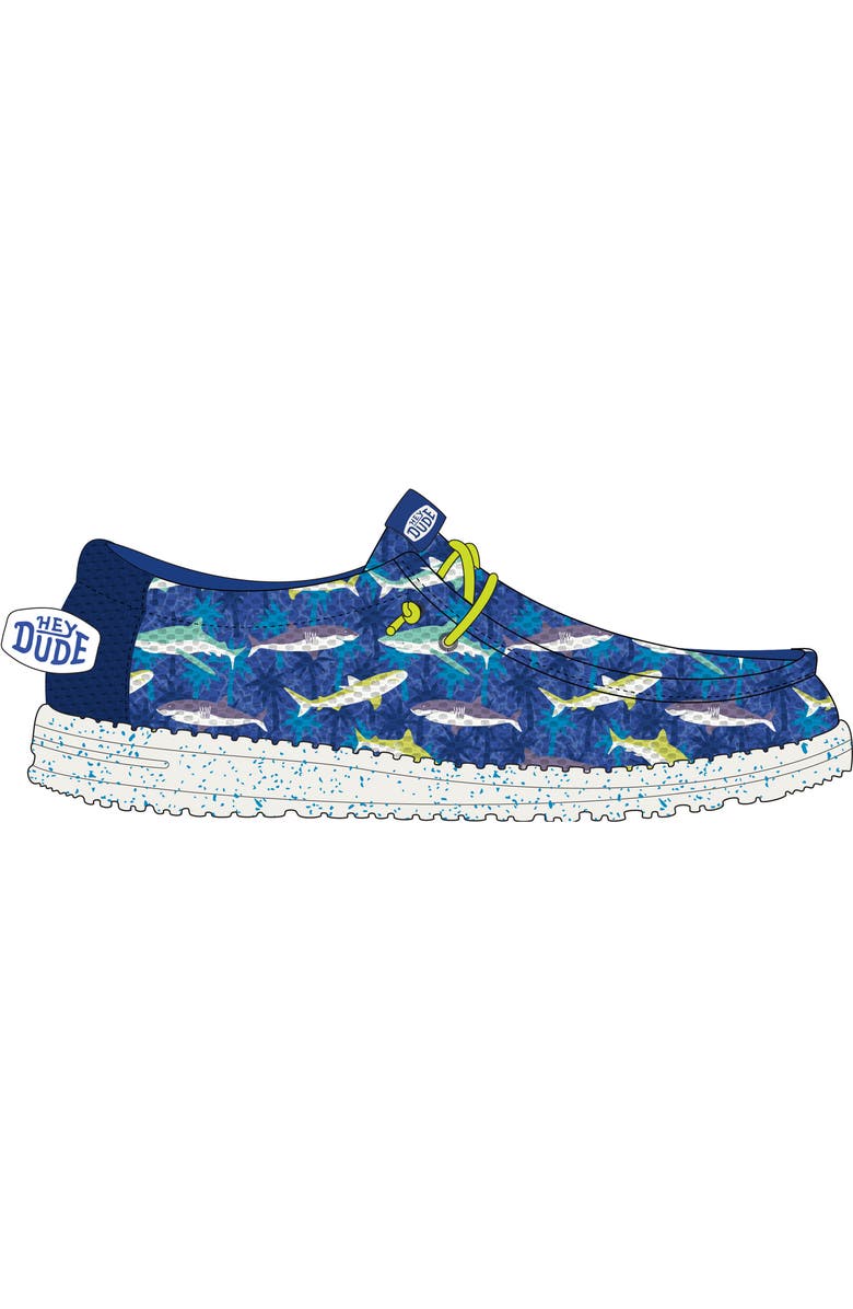 Hey Dude Kids' Wally T Shark Attack Slip-On, Alternate, color,