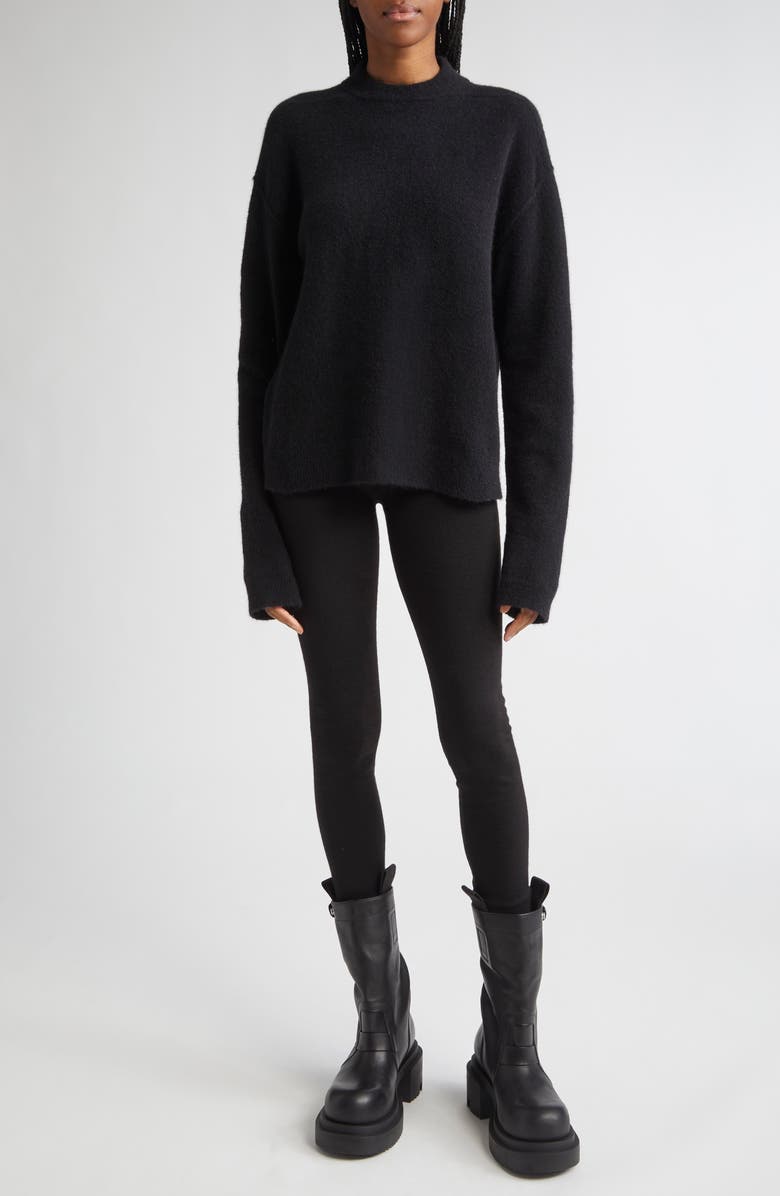 Rick Owens Wool Leggings, Alternate, color, Black