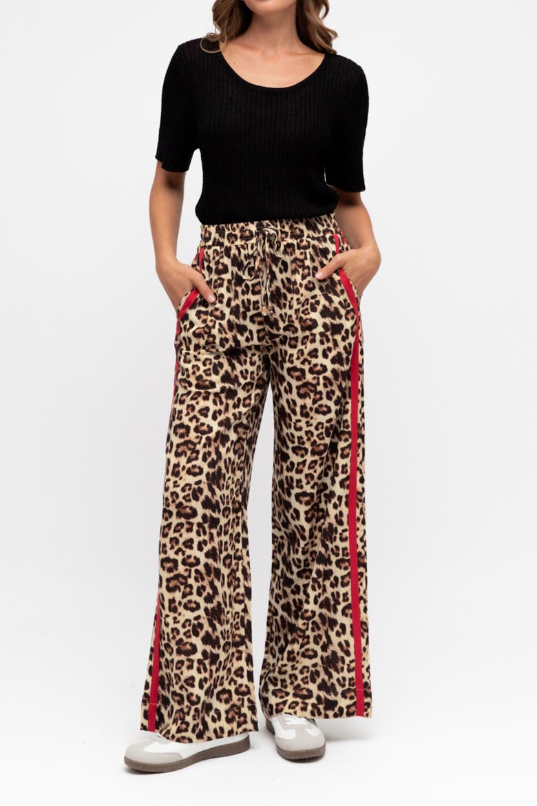 Leopard Sporty Pant, Main, color, Leopard