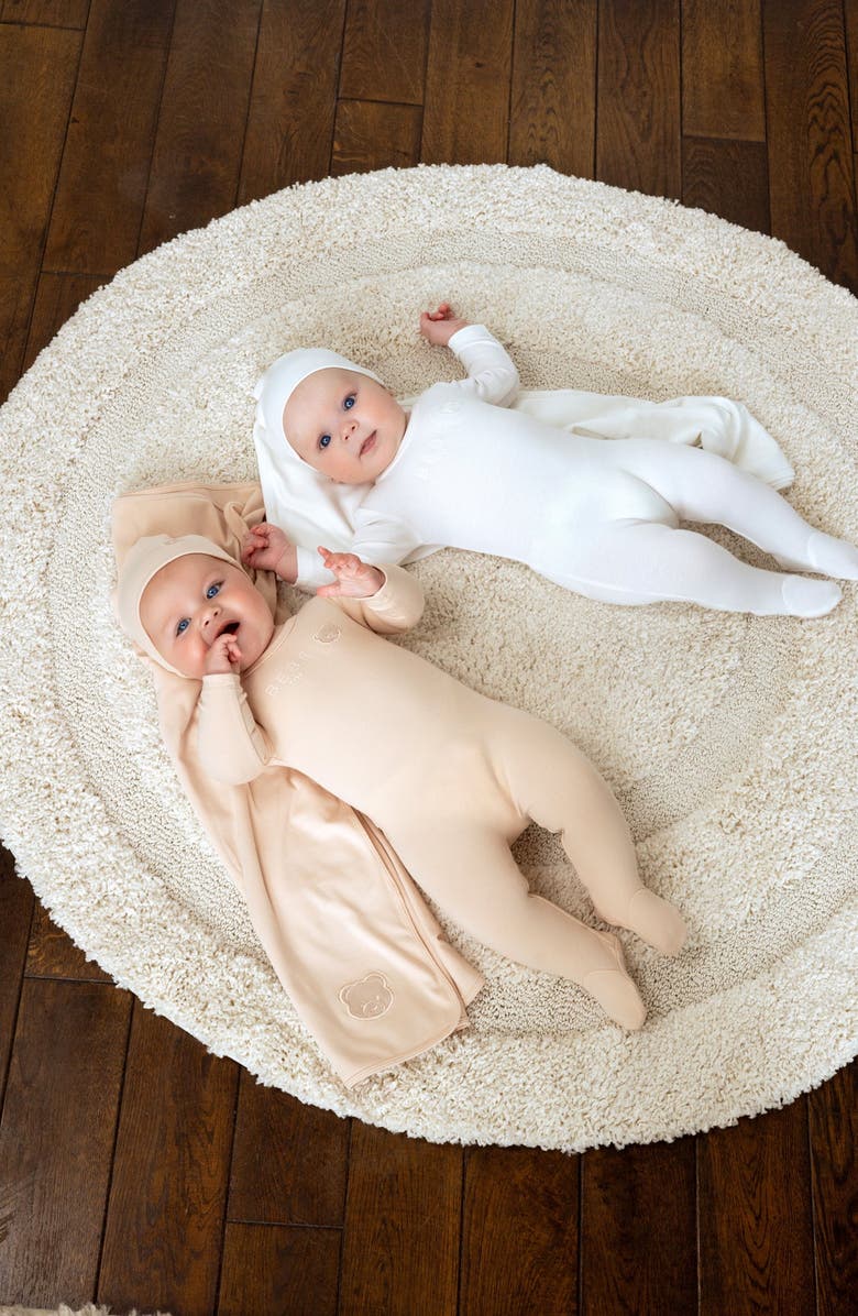 NoggiWear Teddy Footie, Alternate, color, Ivory