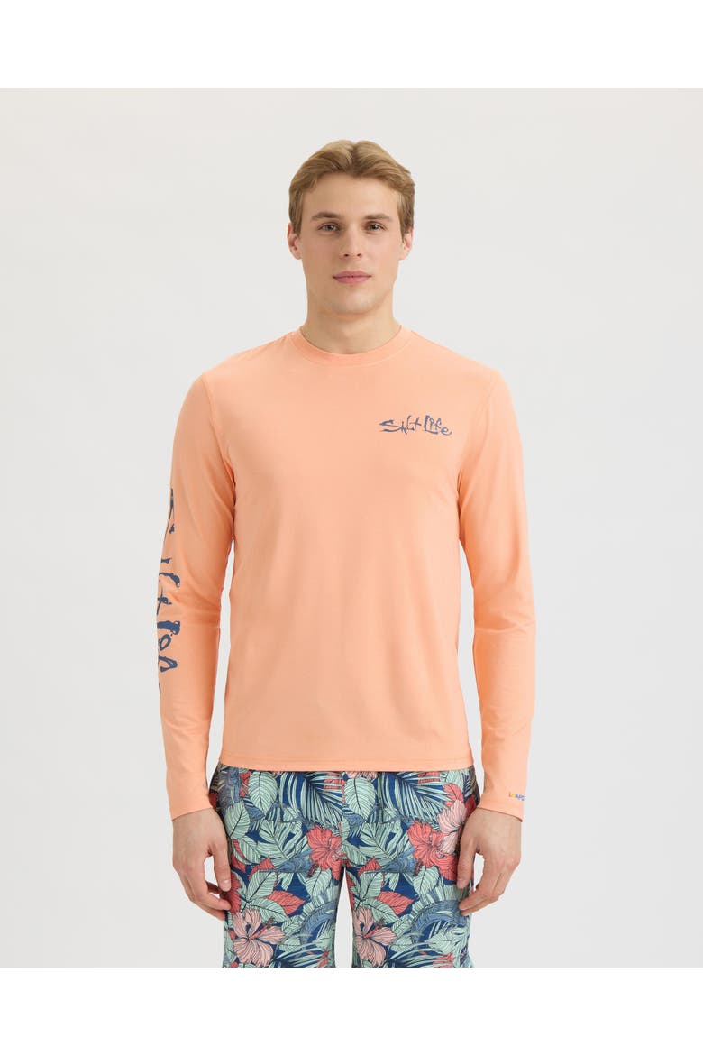 Secret Spot Long Sleeve SLX Performance Tee, Main, color, Grapefruit Heather
