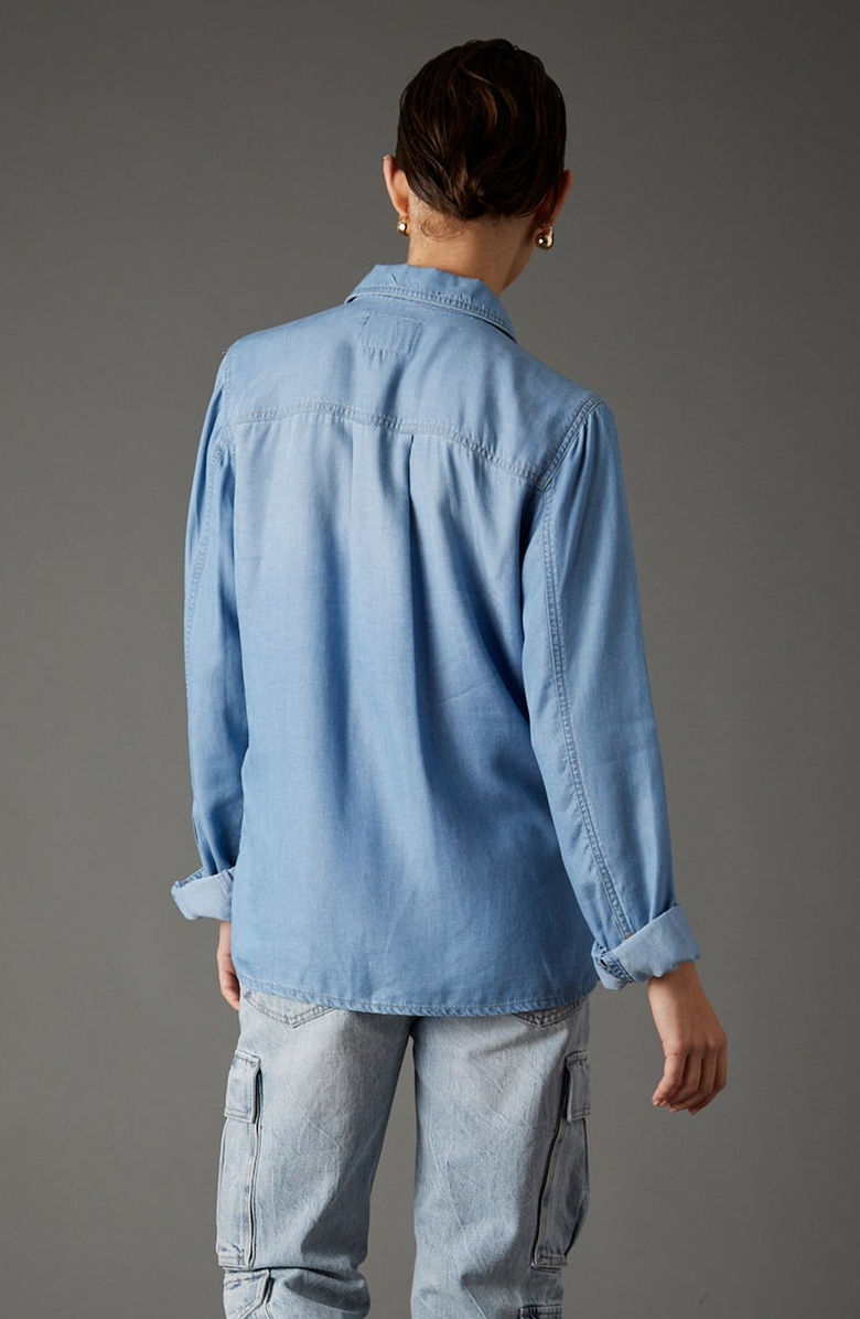 BLUE REVIVAL Your Favorite Tencel Shirt, Alternate, color, Light Tel Aviv
