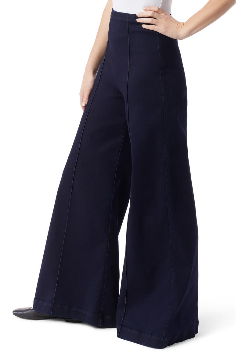 Dee Pintuck Pull-On Wide Leg Pants, Alternate, color, RINSE