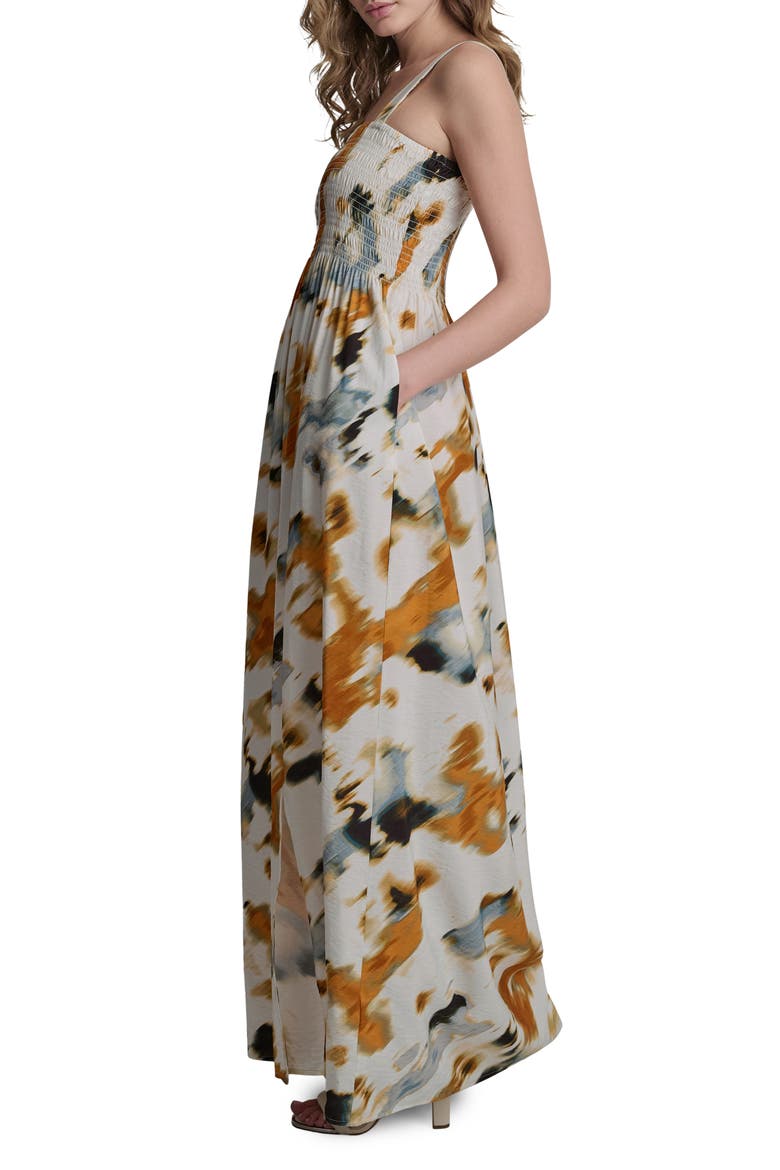 Floral Print Maxi Dress, Alternate, color, SUNBURST FLORAL