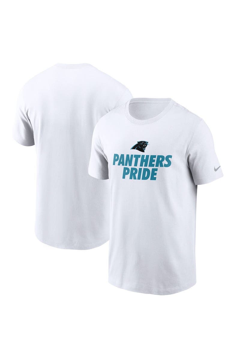 Nike Men's Nike White Carolina Panthers Hometown Collection Pride T-Shirt, Main, color,