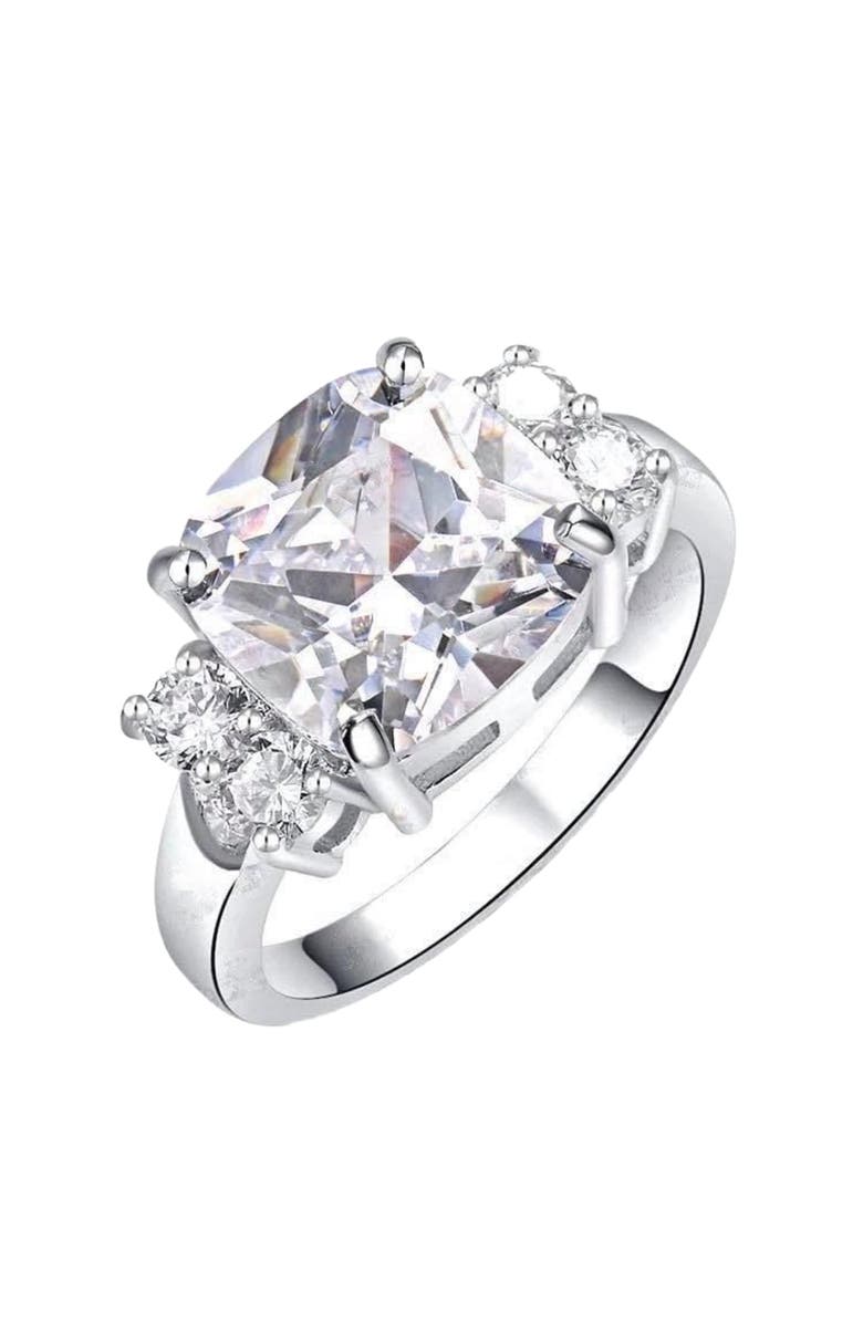 DLORIA Bella Cubic Zirconia Cushion Cut Ring, Main, color,