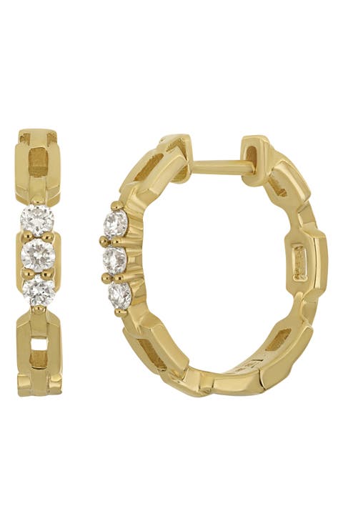 Varda Diamond Hoop Earrings - 0.17ct. (Nordstrom Exclusive)