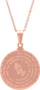 STEELTIME Serenity Prayer Pendant Necklace