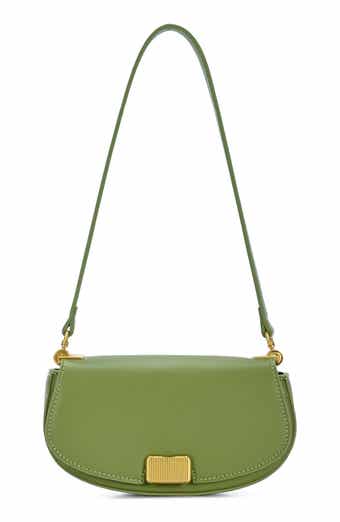 Rib Buckle Shoulder Bag